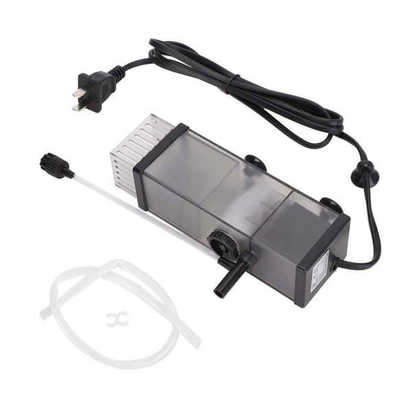 Procesador de película de aceite de acuario transparente de plástico ABS, tanques de peces, plantas de agua, filtro de bomba de oxígeno creciente incorporado, enchufe CN 220-240VJY-03