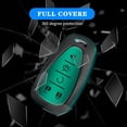 thumbnail image 5 of Key Fob Cover Compatible with Chevrolet Equinox Malibu Trailblazer Traverse Volt Bolt Keychain Case Holder Protector,Green, 5 of 7