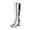 Silver, variant on Waterproof Platform Long Color Toe Warm Pure Autumn Round Boots Women's Thick Straight Soled Boots Lightweight Walking Shoe Convenient Slip-On Design Cushioned Selectinsole Fashion