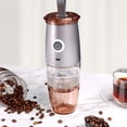 thumbnail image 4 of Advancent Molinillo de café Manual eléctrico con mango de fresado, máquina de molienda automática ajustable, herramienta de viaje para el hogar Juegos de servir café y té Plata Advancent HA060736-01B, 4 of 6