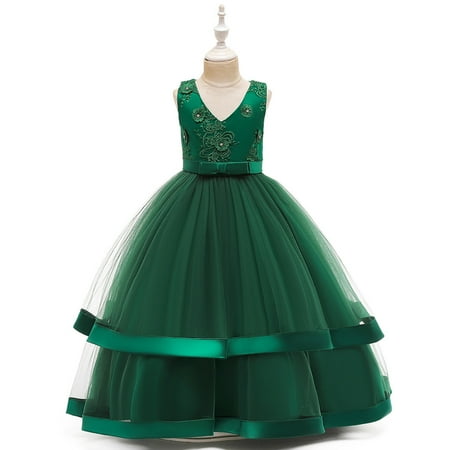 

Hunpta Girl Princess Flower Pageant Tutu Kid Wedding Formal Dresses Party Clothes Dress Girls Dress&Skirt
