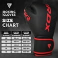 thumbnail image 4 of RDX Boxing Gloves Sparring, KARA Patent Training Mitt, MMA, Red,8oz, 4 of 7