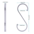 thumbnail image 4 of 12 Pieces S Hooks Household Simple Kitchen Storage Shelf Room Organizer Holder Convenient Sundries Hangers for Home Using No.2, 4 of 7