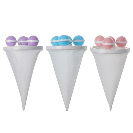 WYanRUI Floating Washing Machine Lint Catcher Mesh Filter Bag with Floating Balls, Reusable Laundry Hair Debris Collector for Household Top Load Washer Pet Cleaning,9.2Ã17.5cm