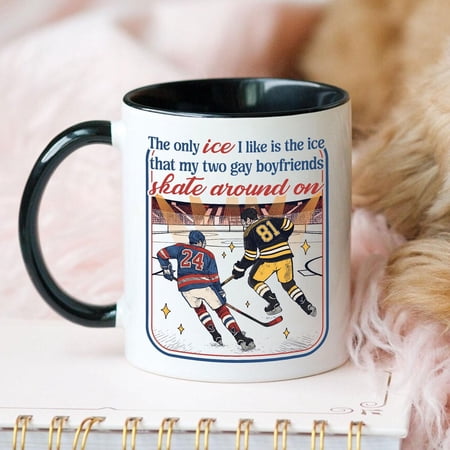 Hockey Romance Mug, Funny Gay Boyfriend Gift