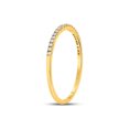 thumbnail image 3 of FB Jewels 10kt Yellow Gold Womens Round Diamond Stackable Band Ring 1/8 Cttw, 3 of 4