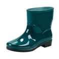 thumbnail image 2 of Willtoo Rain Boots for Women PVC Durable Waterproof Shoes Comfort Non-Slip Mid Calf Rain Shoes Slip On Garden Boot, 2 of 4