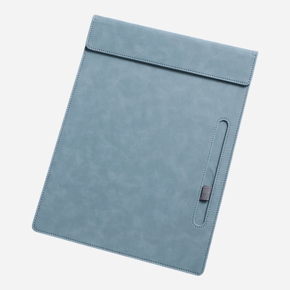 A4 PU Leather Clipboard Magnetic Business Padfolio Organizer Letter Size Notepad Document Folder for Office Classroom Home Use