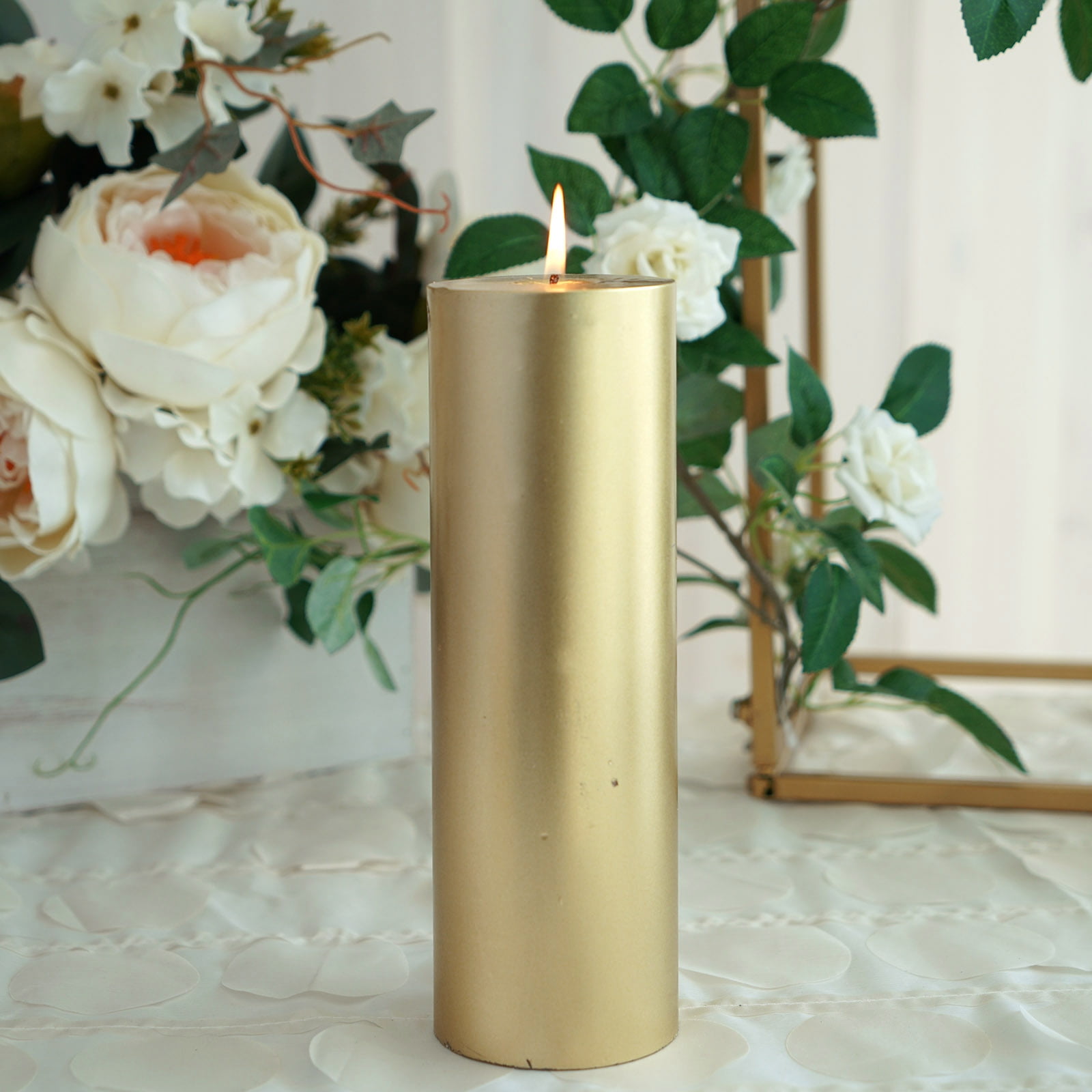 BalsaCircle 9Inch tall Unscented Round Pillar Candle Wedding