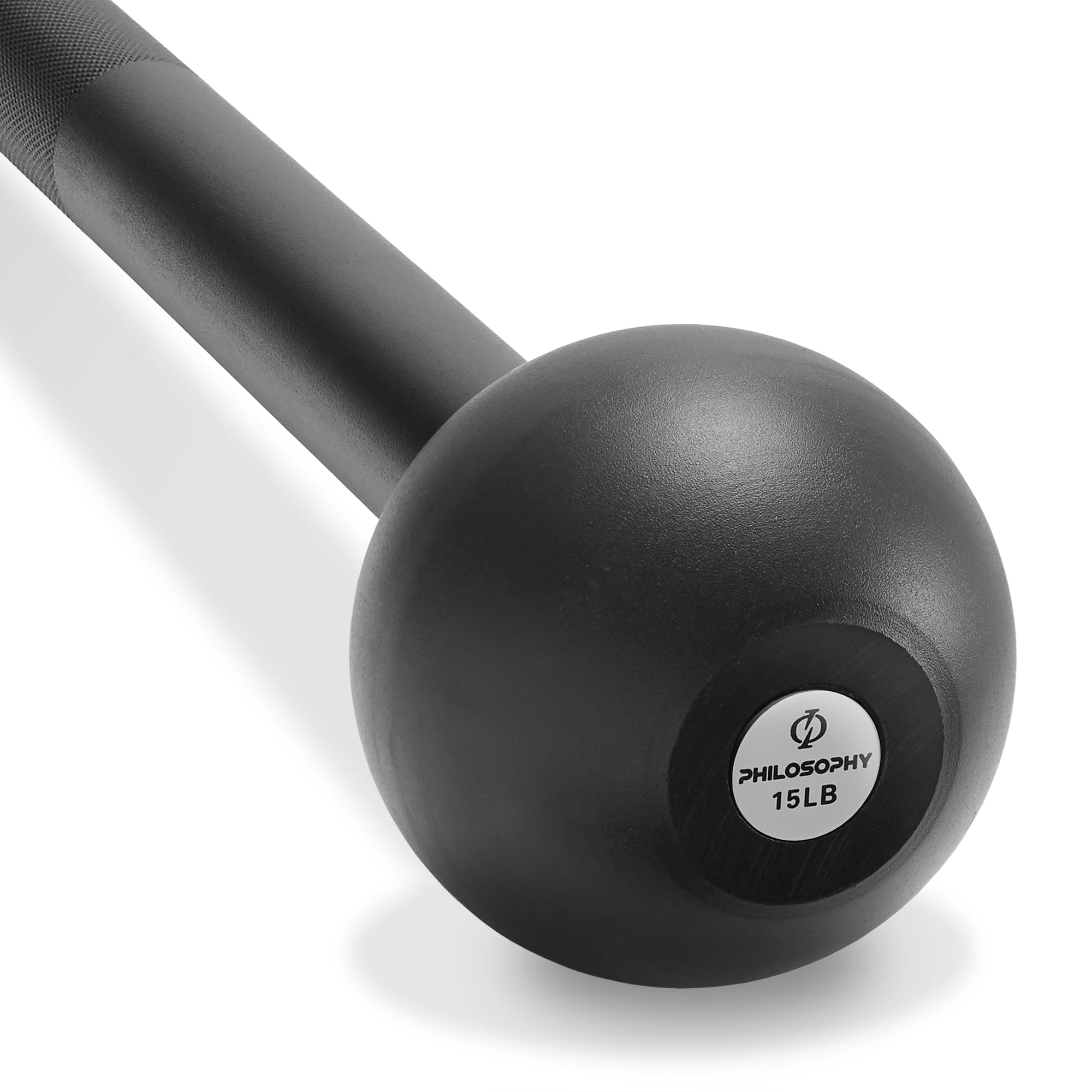 Philosophy Gym Steel Mace Bell 15 LB, Mace Club for Strength Training, Functional Full Body Workouts