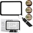 thumbnail image 1 of Lupa 5X con 48 luces LED para lectura, lupa de página para lectura, área de visualización grande para personas con baja visión y personas mayores, 1 of 5
