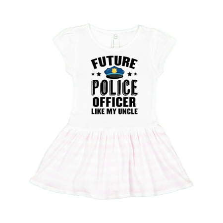 

Inktastic Future Police Officer Like My Uncle Gift Toddler Girl Dress