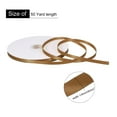 thumbnail image 2 of Uxcell Satin Ribbon Grosgrain Solid Silk Wedding Bouquet Ribbon for Valentine's Day Gift Wrapping Cake Box Bows Light Brown-1/4" x 50 Yard, 2 of 7