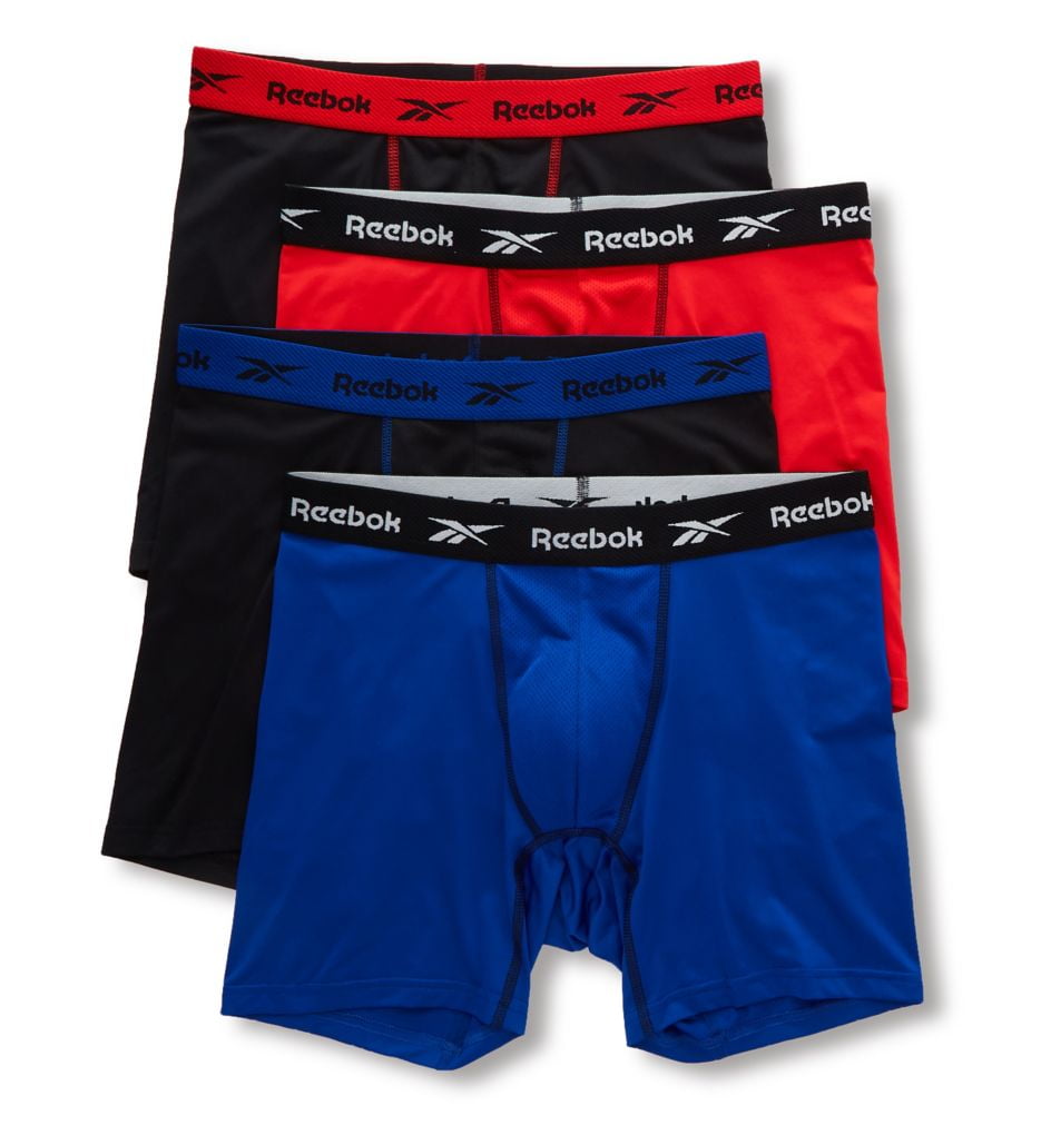 Reebok - Reebok Men's Cotton Boxer Briefs, 4 Pack - Walmart.com ...