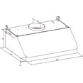 thumbnail image 4 of 30 in. 500 CFM Ducted Under Cabinet Range Hood in Stainless Steel with LED Lighting and Permanent Filters, 4 of 15