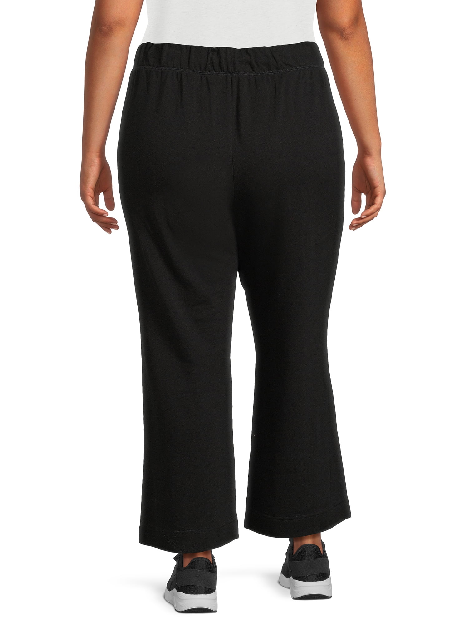 Terra & Sky Women's Plus Size French Terry Pull On Pants