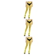 thumbnail image 1 of Sonducket 1 par de pantimedias con tirantes a la moda, calcetines con diseño de agujeros, medias de red llamativas, medias altas, amarillo Type1 NO1, 1 of 6