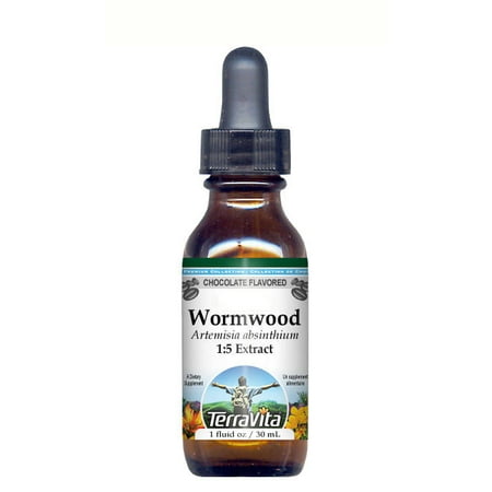 Wormwood - Glycerite Liquid Extract (1:5) - Chocolate Flavored (1 fl oz, ZIN: 428204) -