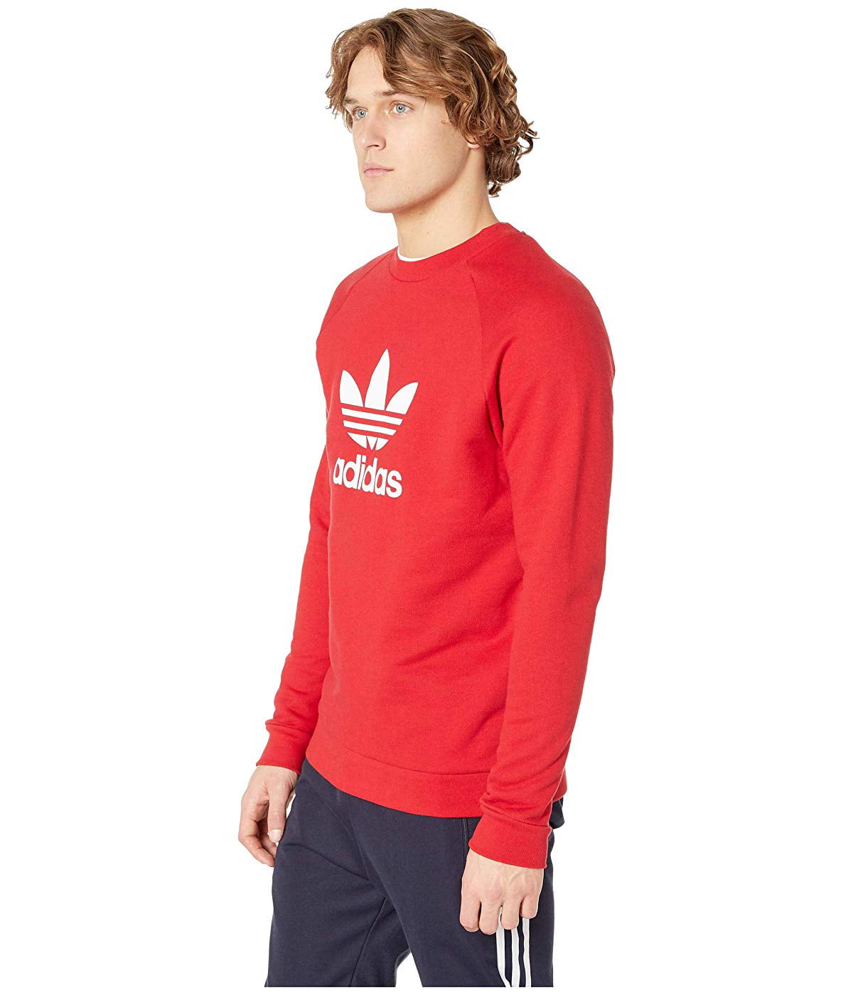 adidas Originals Trefoil Crew Sweatshirt Power Red -