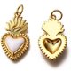 thumbnail image 4 of Golden Brass Charm with Enamel and Jump Rings for Jewelry Earrings Bracelet Necklace Making, 4 of 9