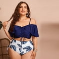thumbnail image 5 of Uniexcosm Women's 2-Piece Bathing Suits Tankini Top with Boyshorts Plus Size Swimsuits Tummy Control Swimwear for Women, 5 of 6