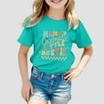 thumbnail image 2 of PMVFHDE T-Shirts Graphiques à Manches Courtes pour Filles T-Shirts Robe d'Été pour Filles Impression Goût Col Rond T-Shirt Décontracté Ample à Manches Courtes Vert Menthe, 8-9 Ans, 2 of 4