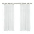 thumbnail image 3 of Outdoor Decor Escape Indoor/Outdoor Grommet Curtain Voile - Pair Ivory, 3 of 5