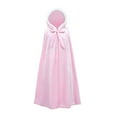 thumbnail image 2 of FRSASU Kids Clothing Kids Baby Girls Solid Outwear Warm Hooded Coat Princess Cloak Cape Pink L(L), 2 of 9