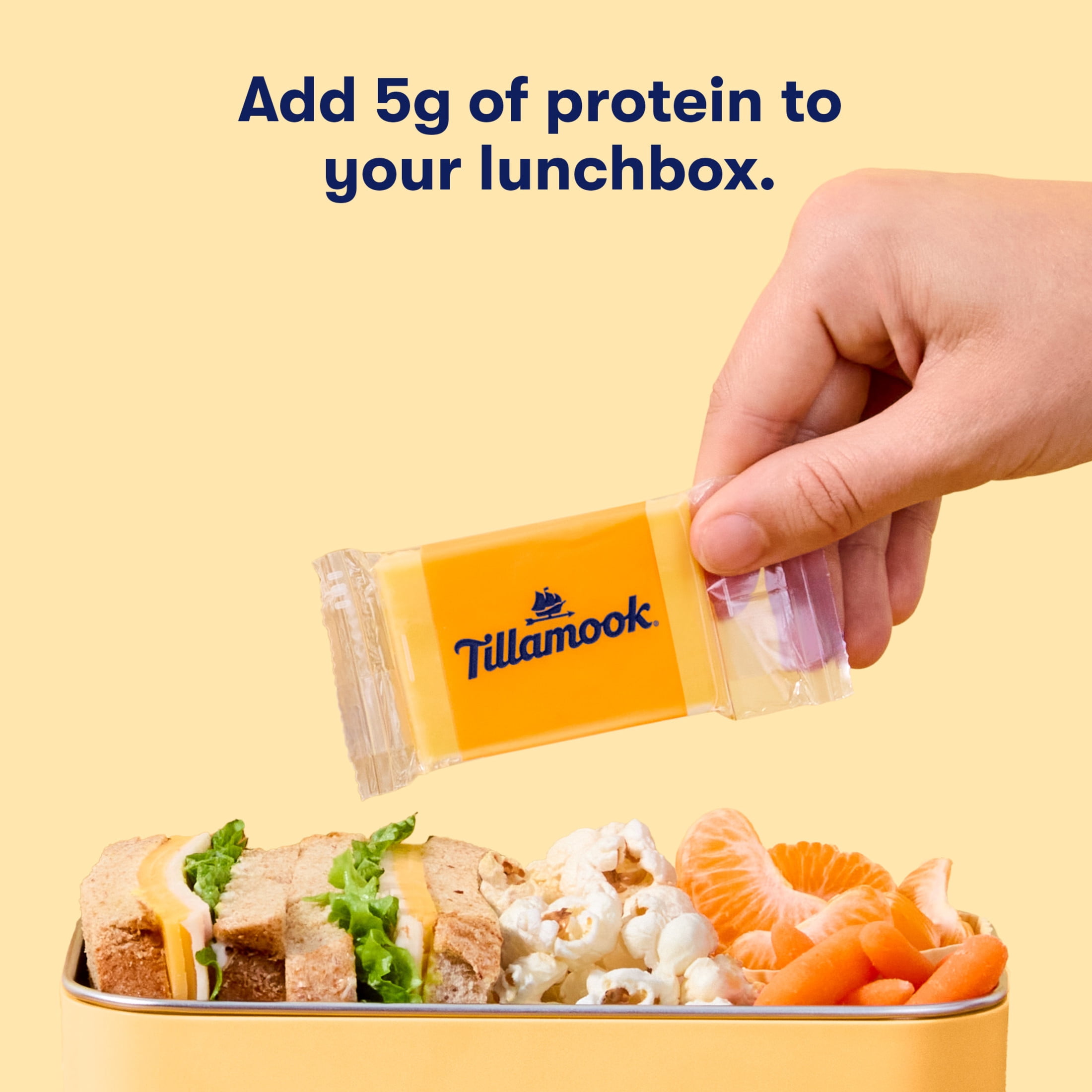 Tillamook Medium Cheddar Cheese Snack Portions, 7.5 oz, 10 Count