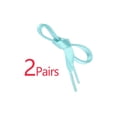 thumbnail image 3 of INSPIRE CHIC Unisex Solid Color Flat 0.4'' Wide Ribbon Shoelaces 2 Pairs 90cm/35.4" Light Blue, 3 of 6