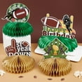 thumbnail image 2 of 8Pcs 1st Year Down Football Honeycombs Centerpieces, Sage Green Sports Game Day Table Decorations for First Birthday - Foam Sports Balls Table Supplies for One Year Old Boy, 2 of 7