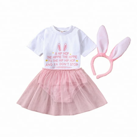 

Sngxgn Toddler Girl Clothes 2 Piece Girls Outfits Set Headband Puff Sleeve Top Belted Polka Dot Shorts for Spring SummerPlus Size Vacation Outfits For Girls Pink 18-24 Months