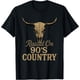 thumbnail image 1 of Camiseta vintage con diseño de calavera de toro occidental levantada en los años 90, 1 of 2