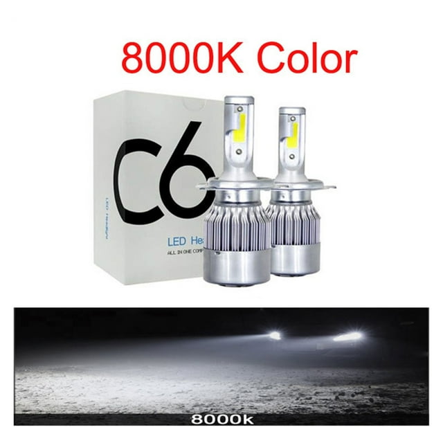 Super bright H4 LED H7 H11 H1 H3 COB Chip Auto Car Headlight 72W 8000LM High Low Beam All In One Automobiles Lamp ,Easy to Use
