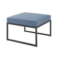 thumbnail image 4 of Manor Park Outdoor Modern Modular Patio Ottoman with Cushion - Blue, 4 of 5
