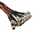 thumbnail image 5 of 10X Red 8mm 12V LED Indicator Lamp Warn Light Pilot Dash Panel Car Truck Boat, 5 of 6