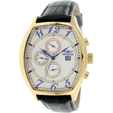 - Invicta Men's Specialty 14330 Black Leather Swiss Quartz Fashion Watch