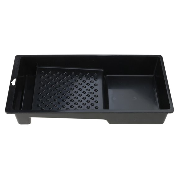 Convenient 4" Plastic Paint Tray for Household Decorating & Construction Workers, Detailed Brush Work in Home or Studio