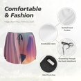 thumbnail image 4 of Balery Dreamy Moonlit Window Pantalones cortos deportivos para mujer con forro y dos bolsillos, elásticos, para entrenamiento, gimnasio, yoga-Small, 4 of 7
