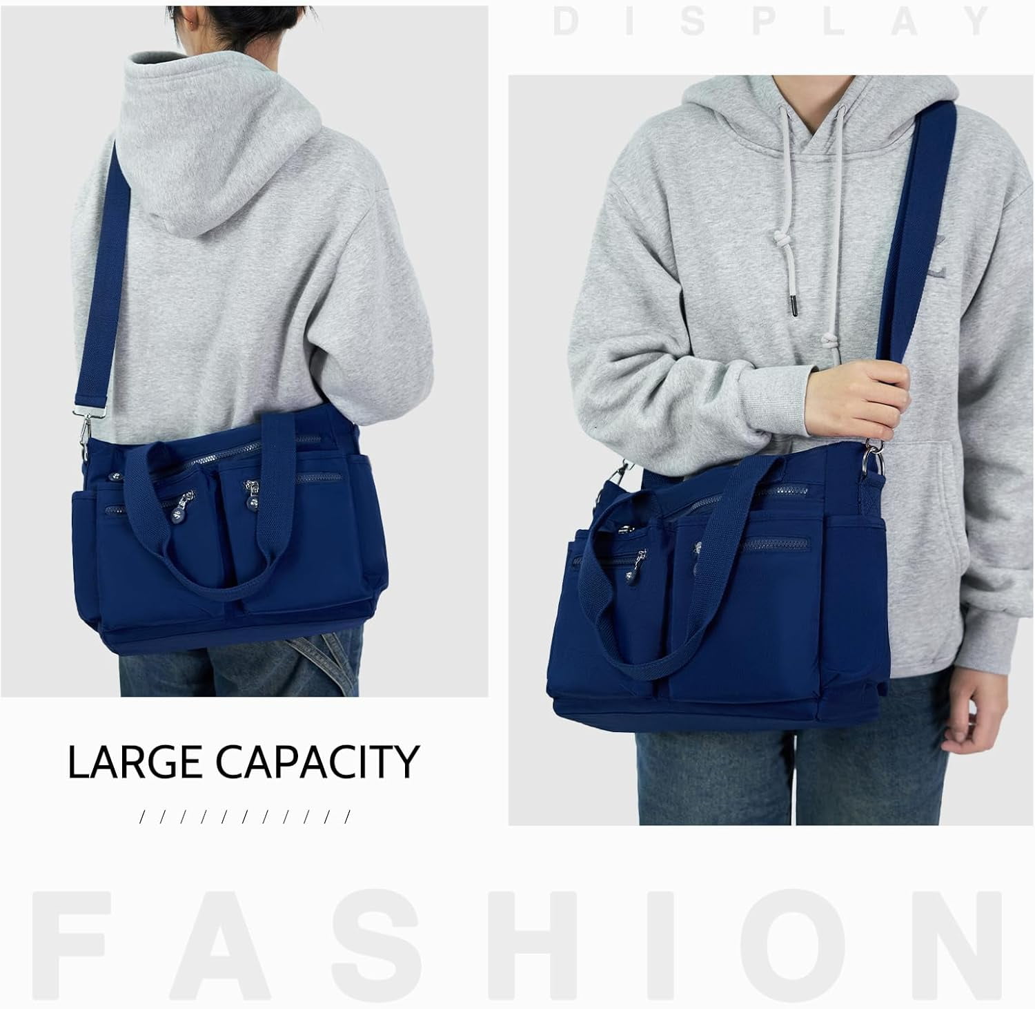 Tote Bag for Women Canvas Tote Bags Handbags for Women Crossbody Bag with Multiple Pockets
