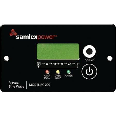 SamlexPower RC-200 Remote Control Panel for PST Series 1,500W & 2,000W (Best Olm To Pst Converter)