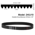 thumbnail image 2 of 2 Packs 240J10 PJ V-Ribbed Belt 10 Ribs 24" Length x 0.92" Width, EPDM Micro V Serpentine Belt, 2 of 5