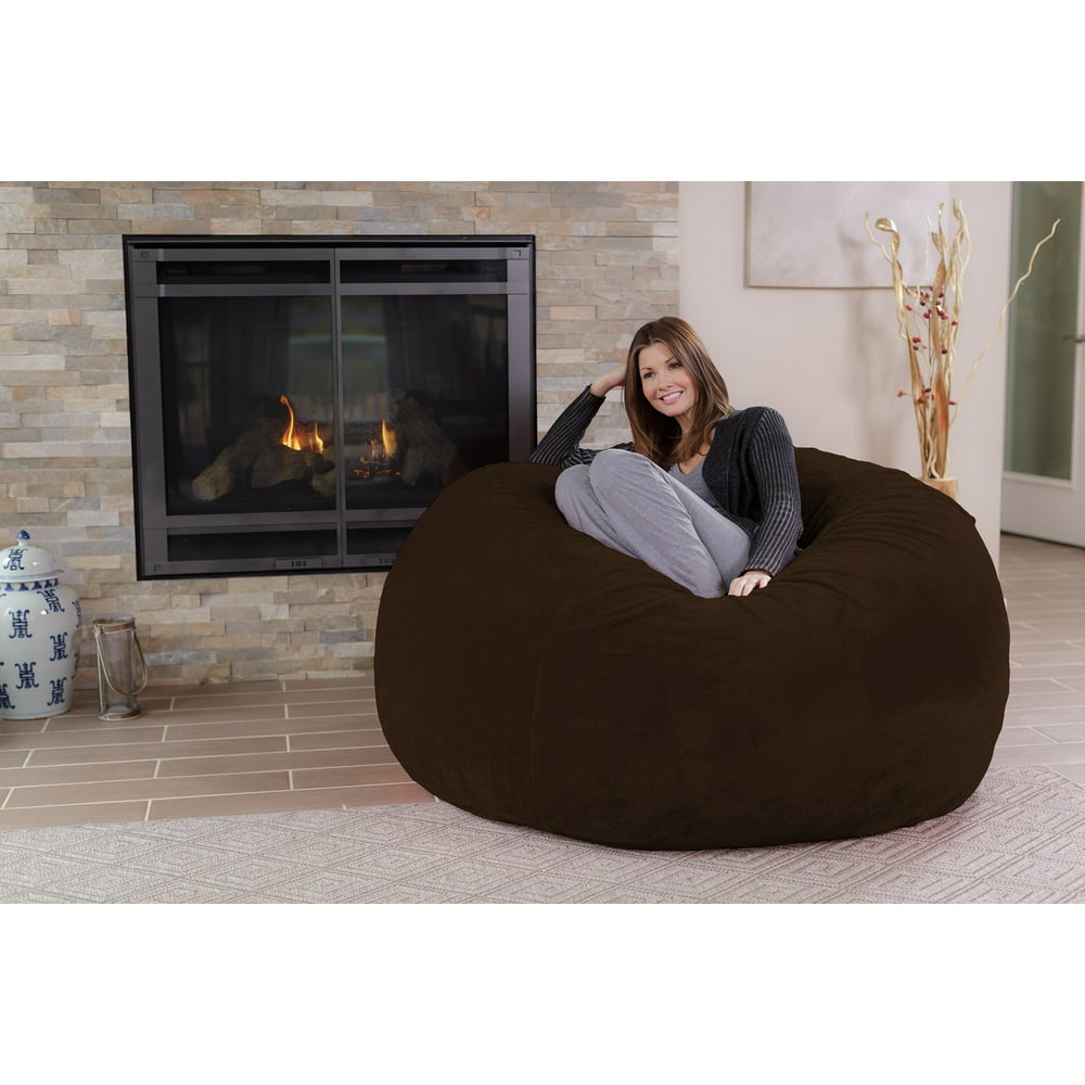 Chill Sack 5 ft Bean Bag Chair, Multiple Colors/Fabrics