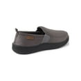thumbnail image 3 of Dearfoams Cozy Comfort Men's Perforated Microsuede Moc Toe Closed Back Slippers, 3 of 6