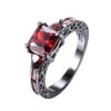 thumbnail image 2 of Xihbxyly Clearance Gorgeous Black Copper Alloy Ring Inlaid With Zircons In Various Colors Holiday Deals, 2 of 2