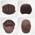 thumbnail image 7 of Minzimin Men Women's Beret Hat, Summer Mesh Breathable Newsboy Cap Adjustable Cabbie Hat with Buckle, 7 of 7