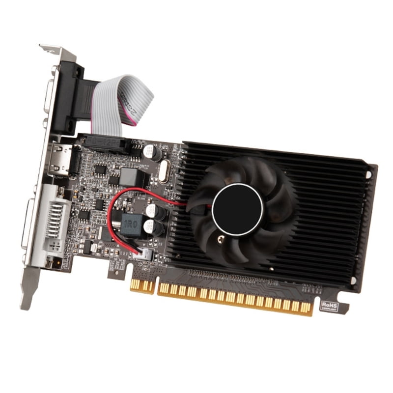 Zecic 2GB DDR3 Graphics Card GT610 2GB DDR3 Computer Graphics Card 64bit 810MHZ Memory Frequency PC Gaming Graphics Card