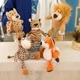 thumbnail image 6 of Wild Friends Stuffed Toys Jungle Animals Soft Creative Children Gift Plush Dog Zebra Elephant Lion Fox giraffe Kid Playmate Doll 35cm Schnauzer, 6 of 6