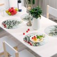 thumbnail image 6 of Ryvnso Christmas Tree Snow Winter Round Plate Mats Dining Table Placemat Set of 4 for Holiday Decoration, 6 of 7