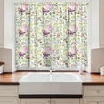 thumbnail image 2 of Ambesonne Watercolor Kitchen Curtains, Gentle Spring Floral, 55"x39", Multicolor, 2 of 3